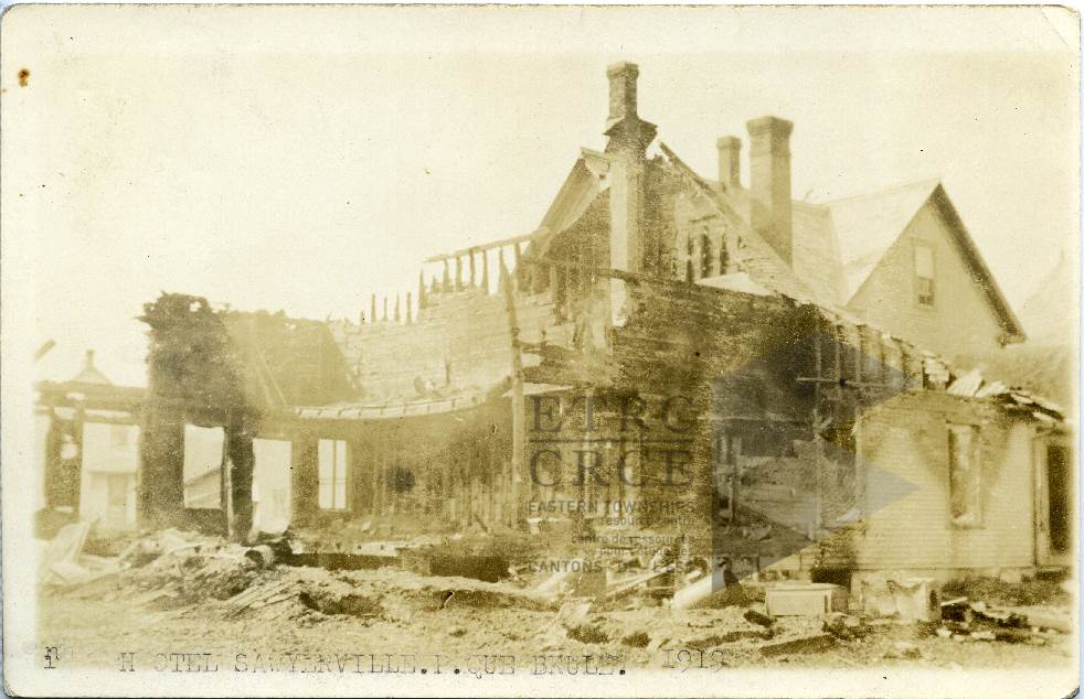After The Fire Kingsley General Store, Sawyerville, Quebec. Eastern