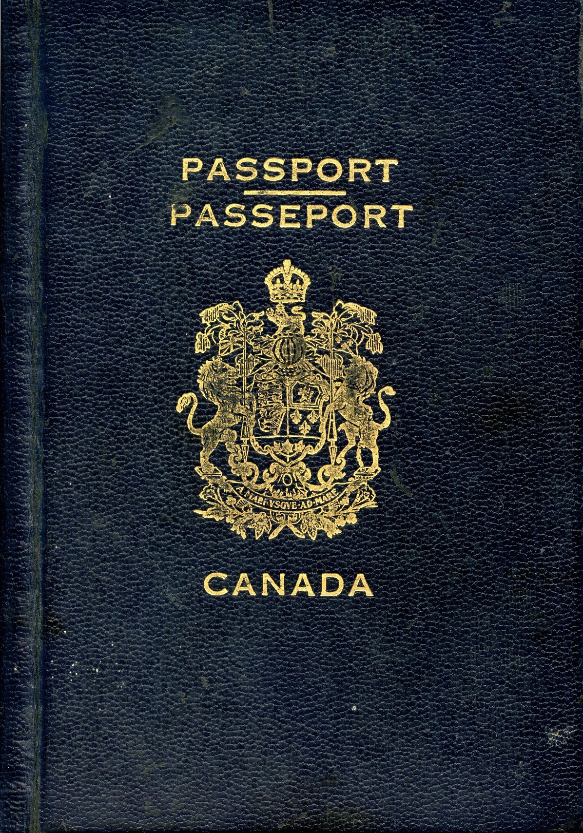 Cover of 1941 Canadian passport